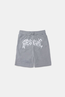 Short en maille imprimé logo Arsenic junior