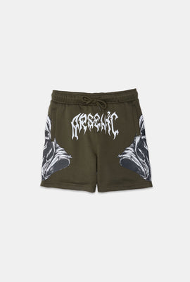 Arsenic Logo Print Youth Shorts