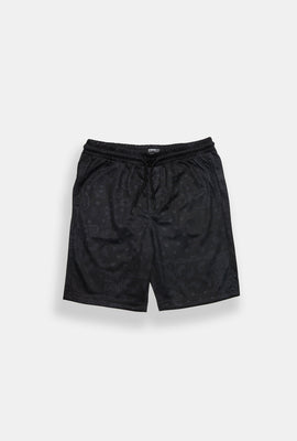 Arsenic Youth Bandana Print Mesh Shorts