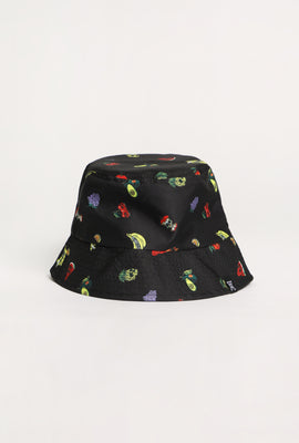 Arsenic Youth Fruit Skulls Bucket Hat