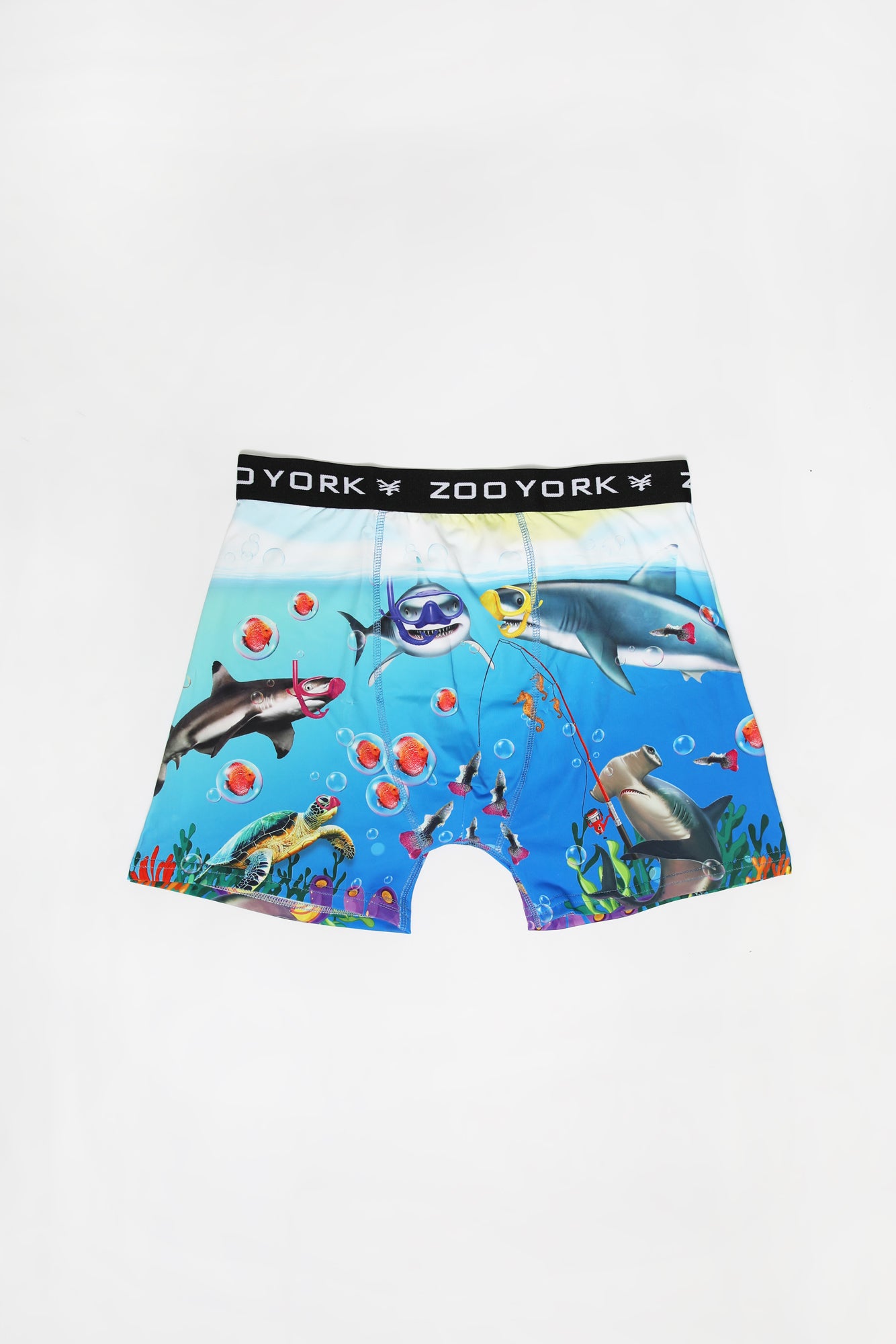 Zoo York Youth Shark Boxer Brief - Blue /