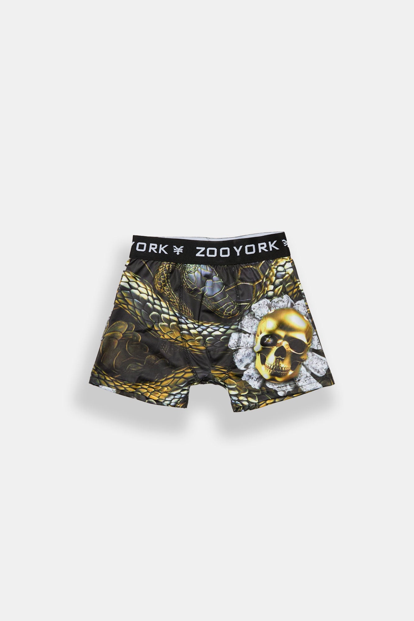 Zoo York Youth Golden Snake & Skull Boxer Brief - Black /