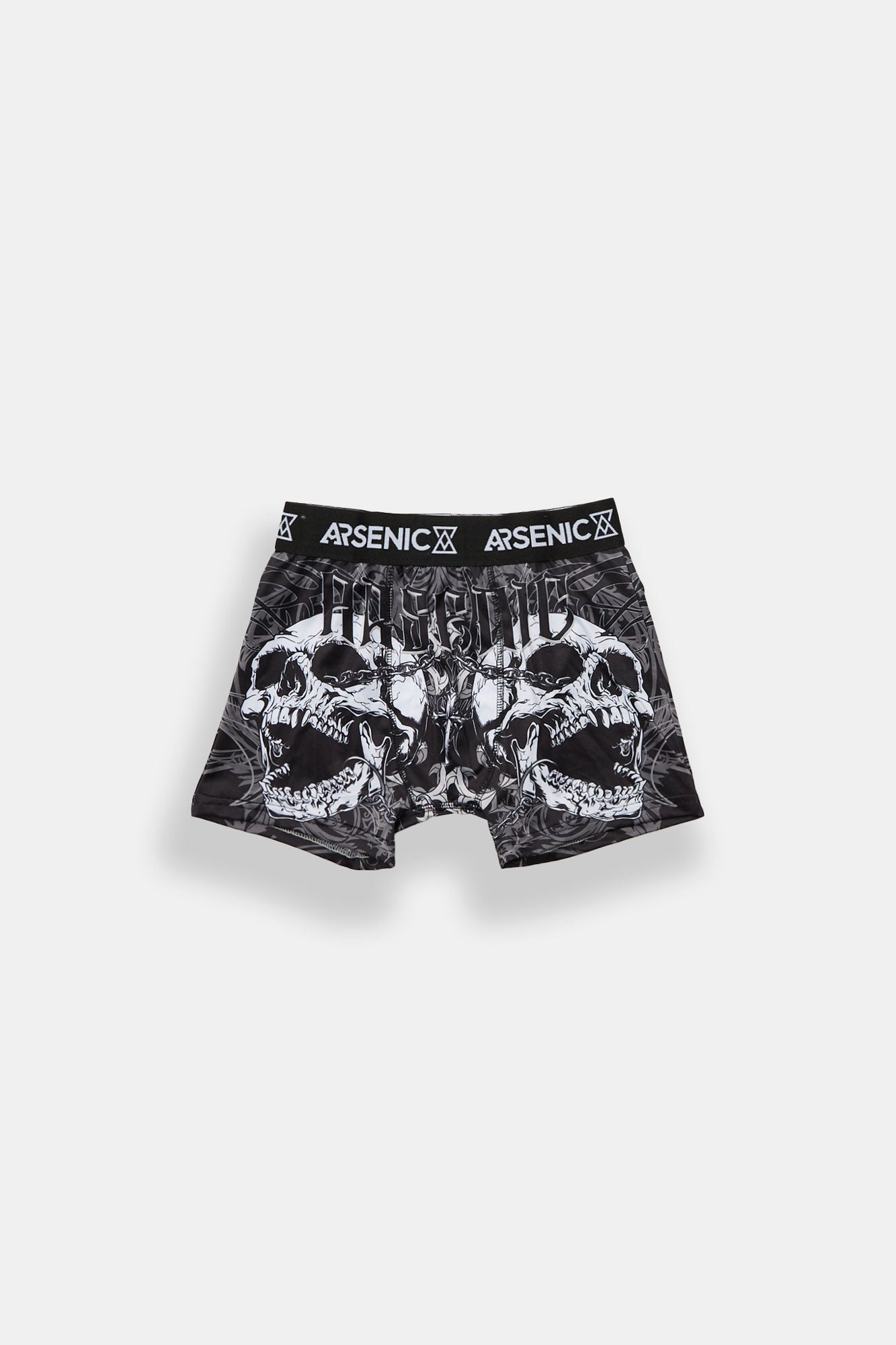 Arsenic Youth Screaming Skulls Boxer Brief - Black /