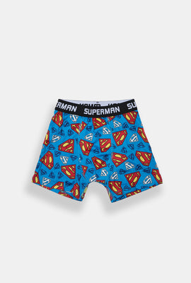 Boxer imprimé logos Superman junior