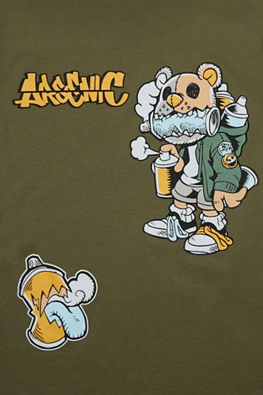 Arsenic Youth Graffiti Artist Bear Graphic Tee Arsenic Youth Graffiti Artist Bear Graphic Tee