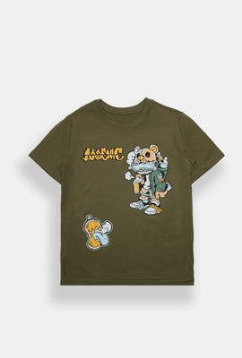Arsenic Youth Graffiti Artist Bear Graphic Tee