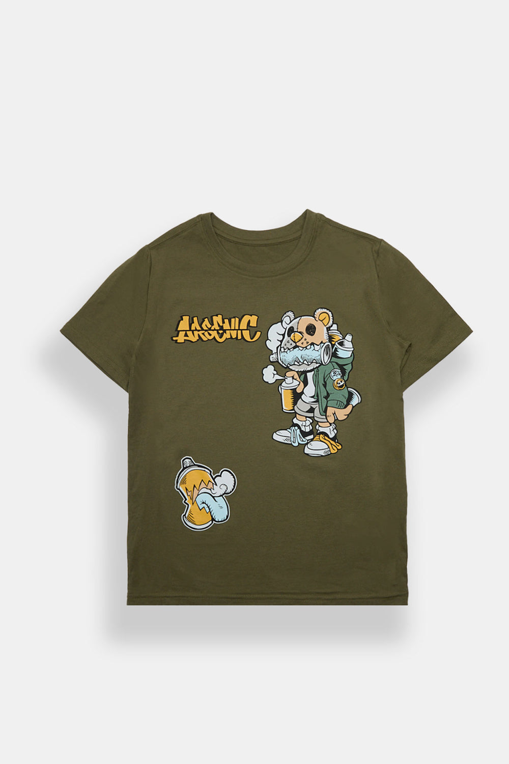 Arsenic Youth Graffiti Artist Bear Graphic Tee Arsenic Youth Graffiti Artist Bear Graphic Tee