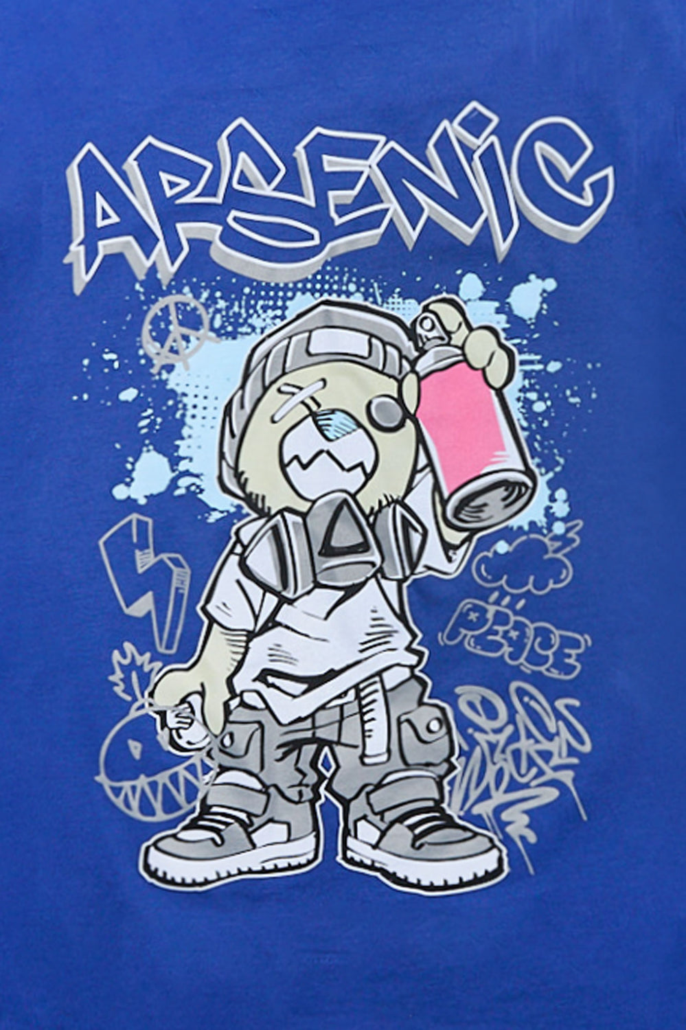 Arsenic Youth Graffiti Bear Graphic Tee Arsenic Youth Graffiti Bear Graphic Tee