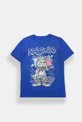 Arsenic Youth Graffiti Bear Graphic Tee