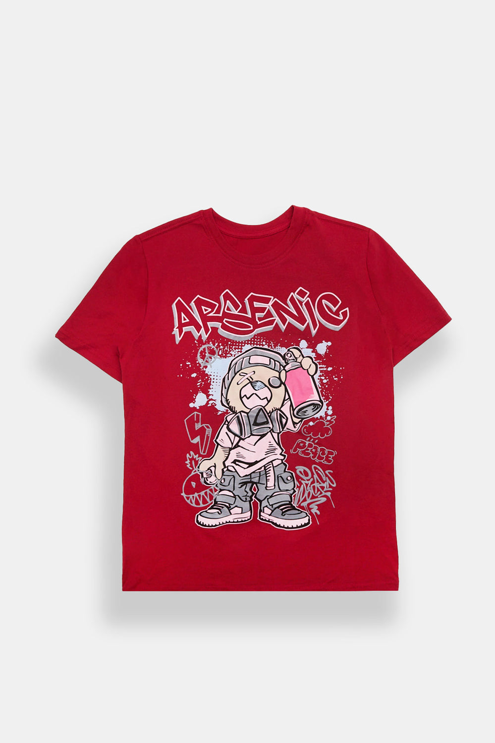 Arsenic Youth Graffiti Bear Graphic Tee Arsenic Youth Graffiti Bear Graphic Tee