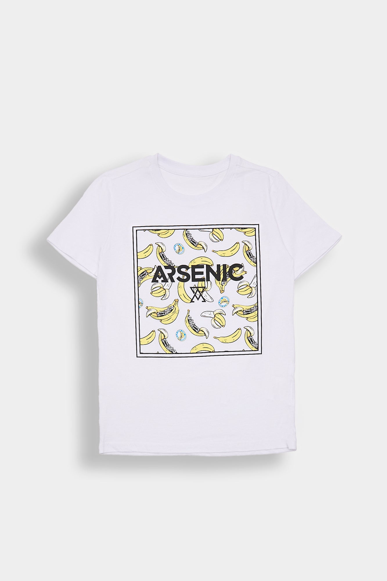 Arsenic Youth Banana Skeletons Graphic Tee - White /