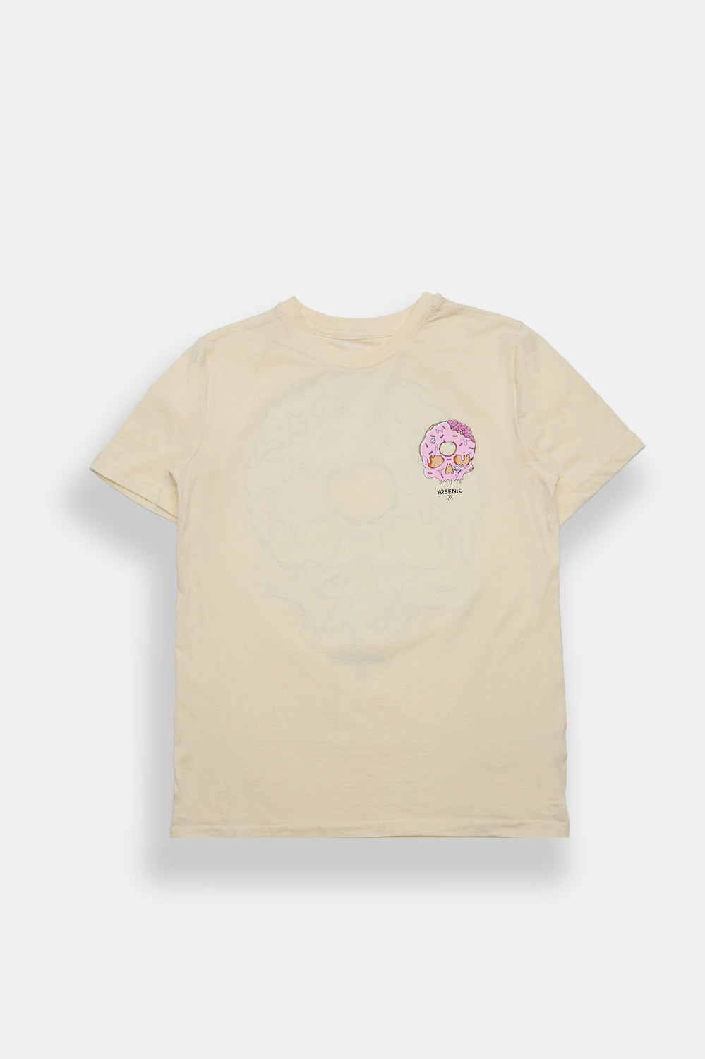 T-shirt imprimé crâne beignet Arsenic junior T-shirt imprimé crâne beignet Arsenic junior