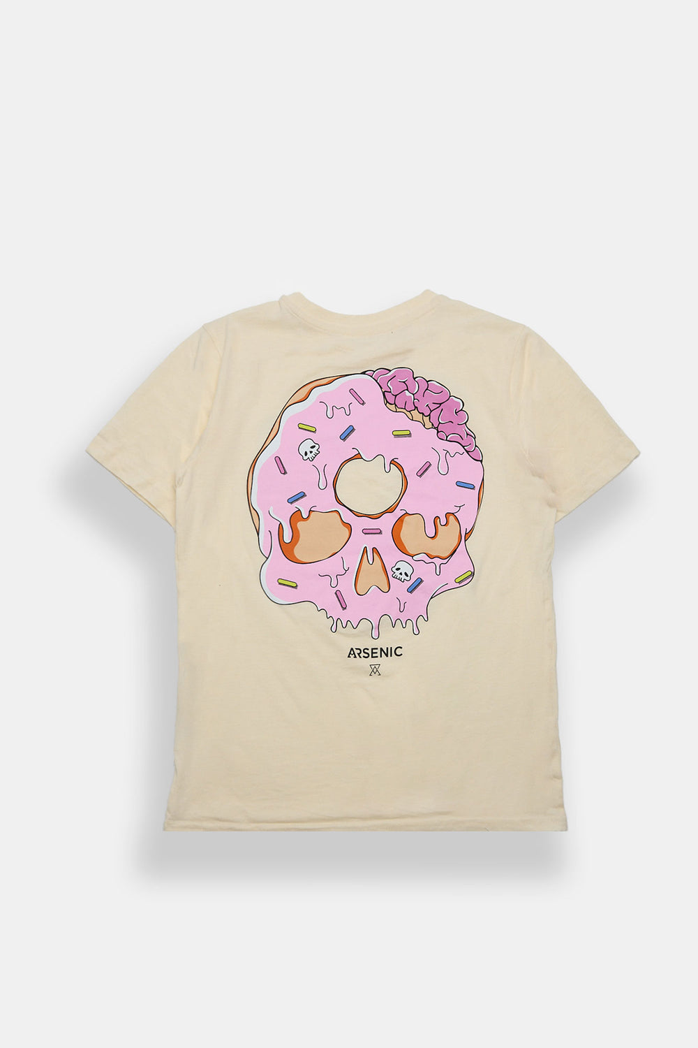 T-shirt imprimé crâne beignet Arsenic junior T-shirt imprimé crâne beignet Arsenic junior