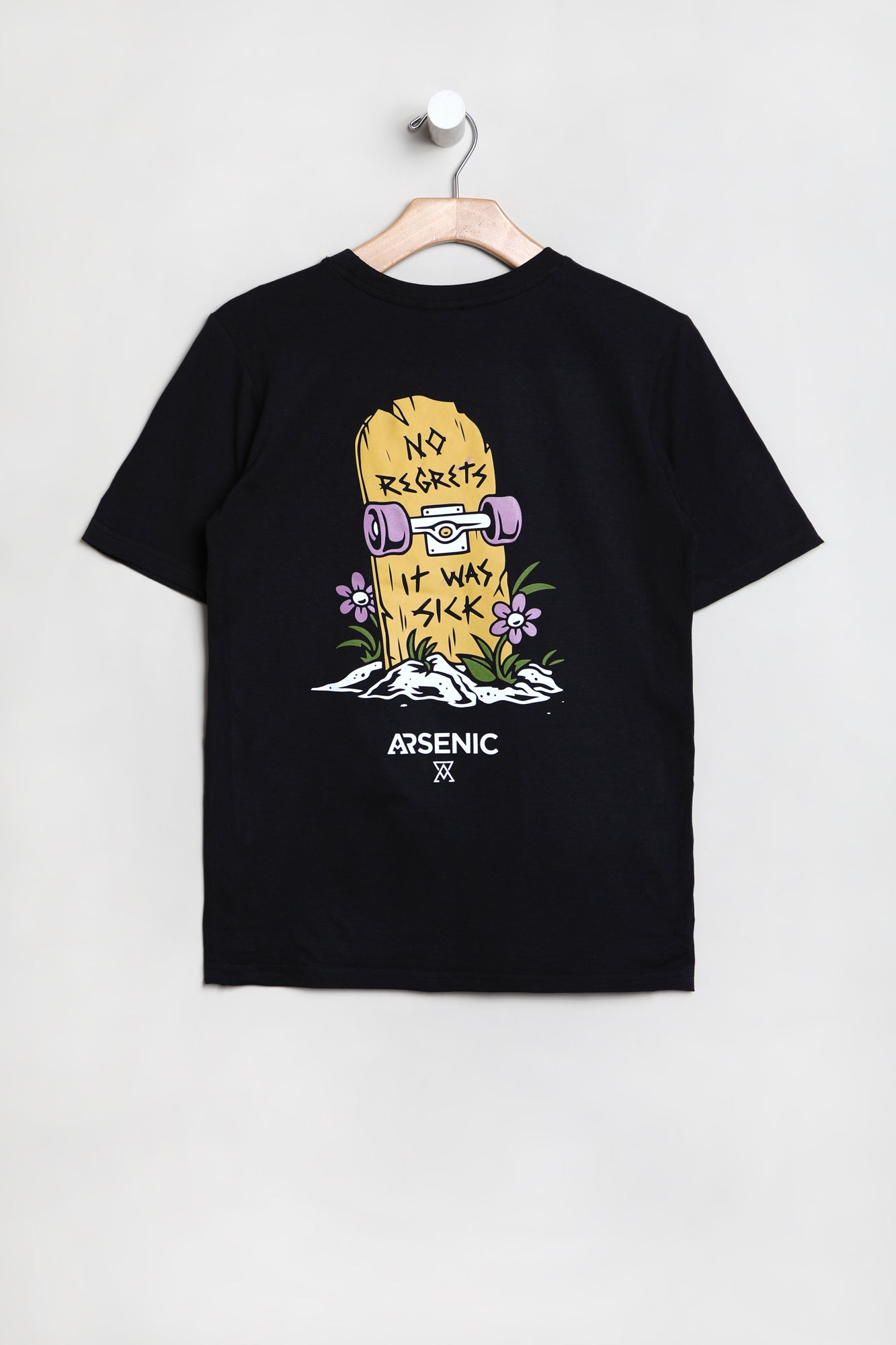 Arsenic Youth No Regrets T-Shirt - Black /