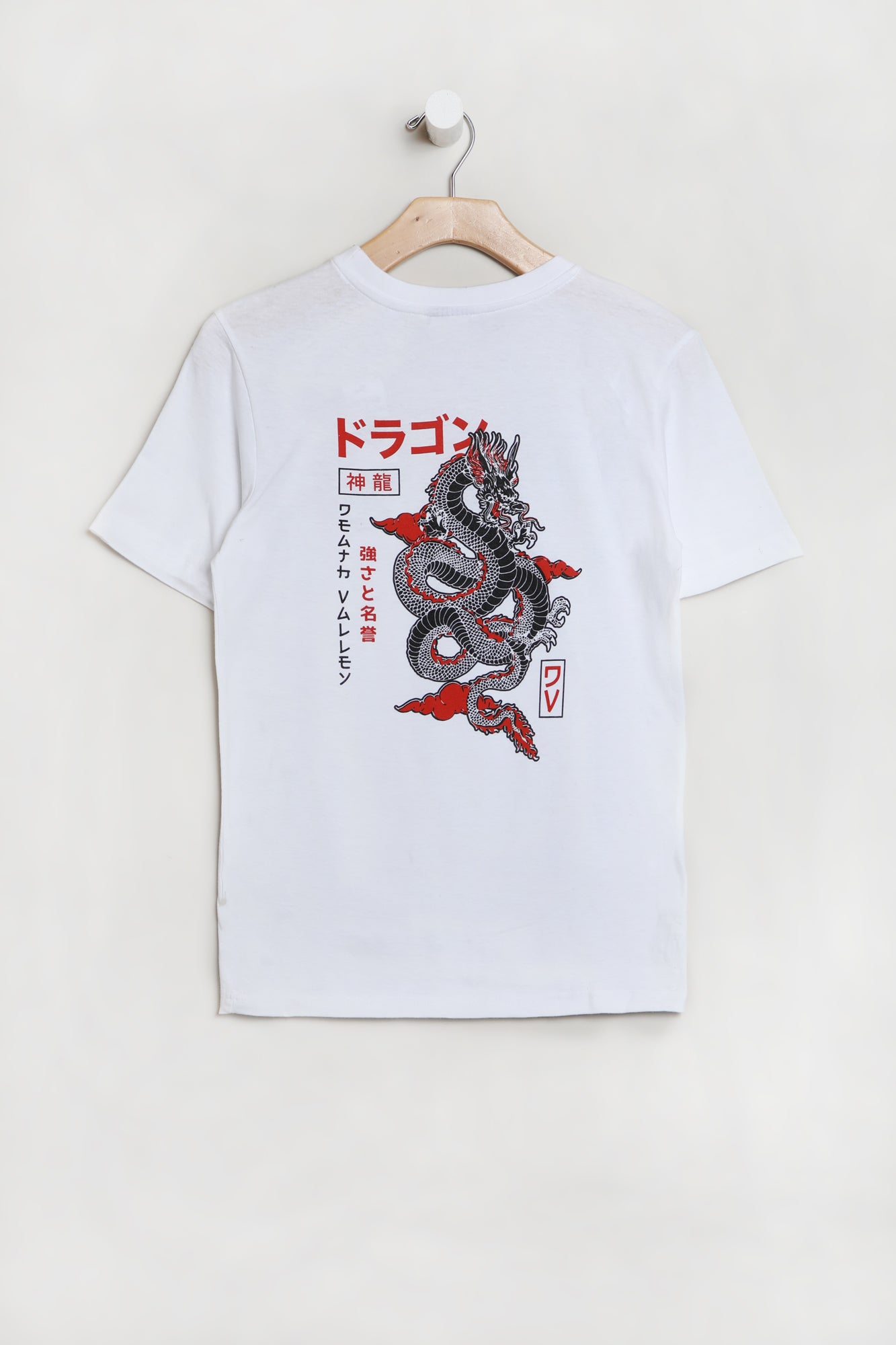 Death Valley Youth Dragon T-Shirt - White /