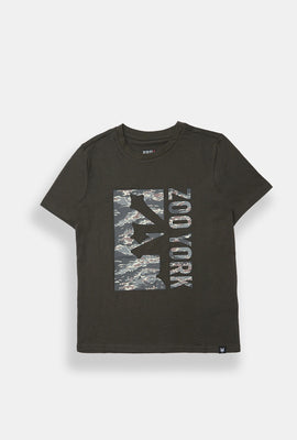 T-shirt imprimé logo camouflage Zoo York junior