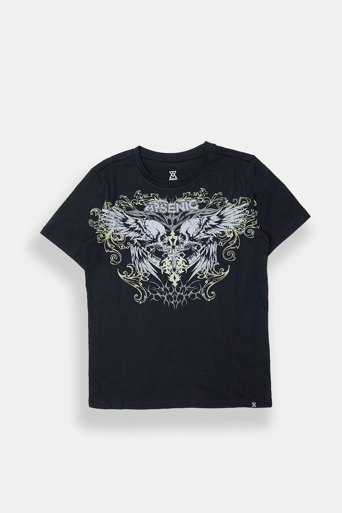 Arsenic Youth Winged Skulls Graphic Tee - /