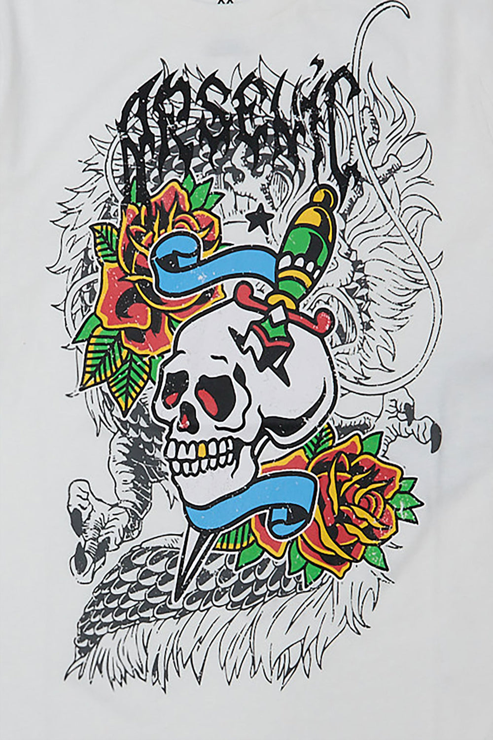 Arsenic Youth Skull Tattoo Graphic Tee Arsenic Youth Skull Tattoo Graphic Tee