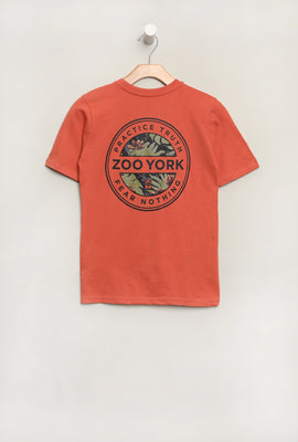 T-Shirt Imprimé Logo Tropical Zoo York Junior