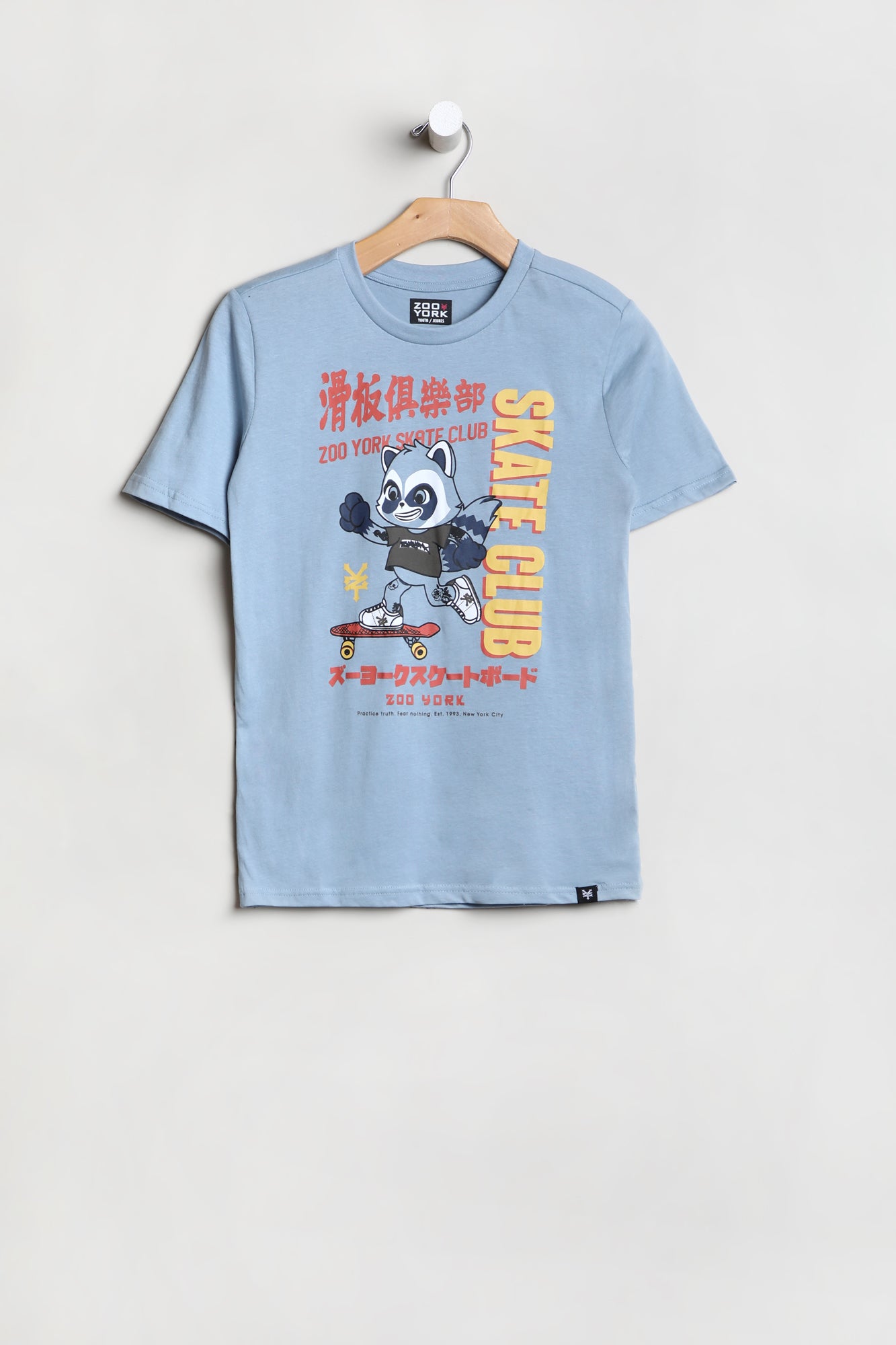 Zoo York Youth Skate Club T-Shirt - Baby Blue /