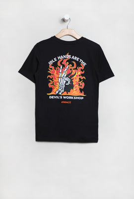 T-Shirt Imprimé Idle Hands Junior