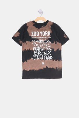 T-shirt tie-dye imprimé logo Zoo York junior