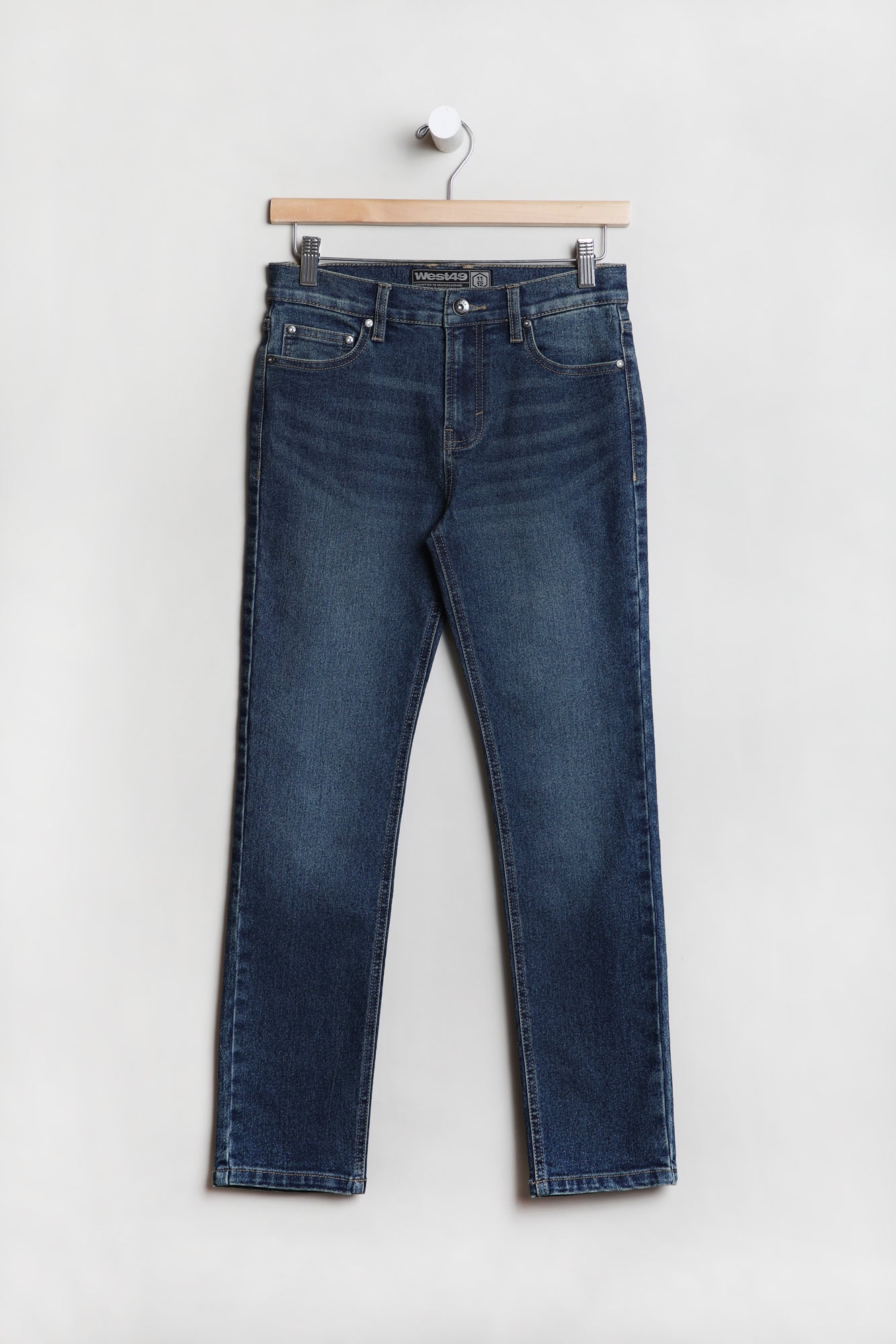 West49 Youth Dark Stone Skinny Jeans - Navy Blue /