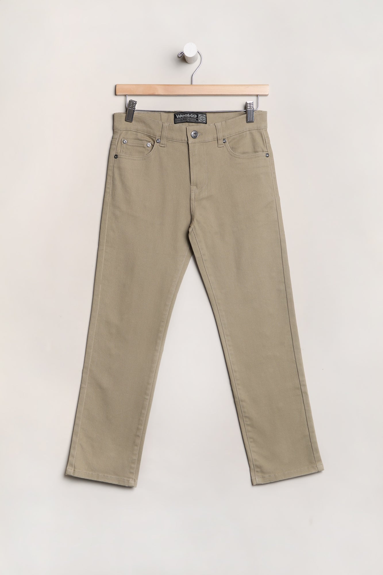 West49 Youth Bull Denim Slim Jeans - Khaki /