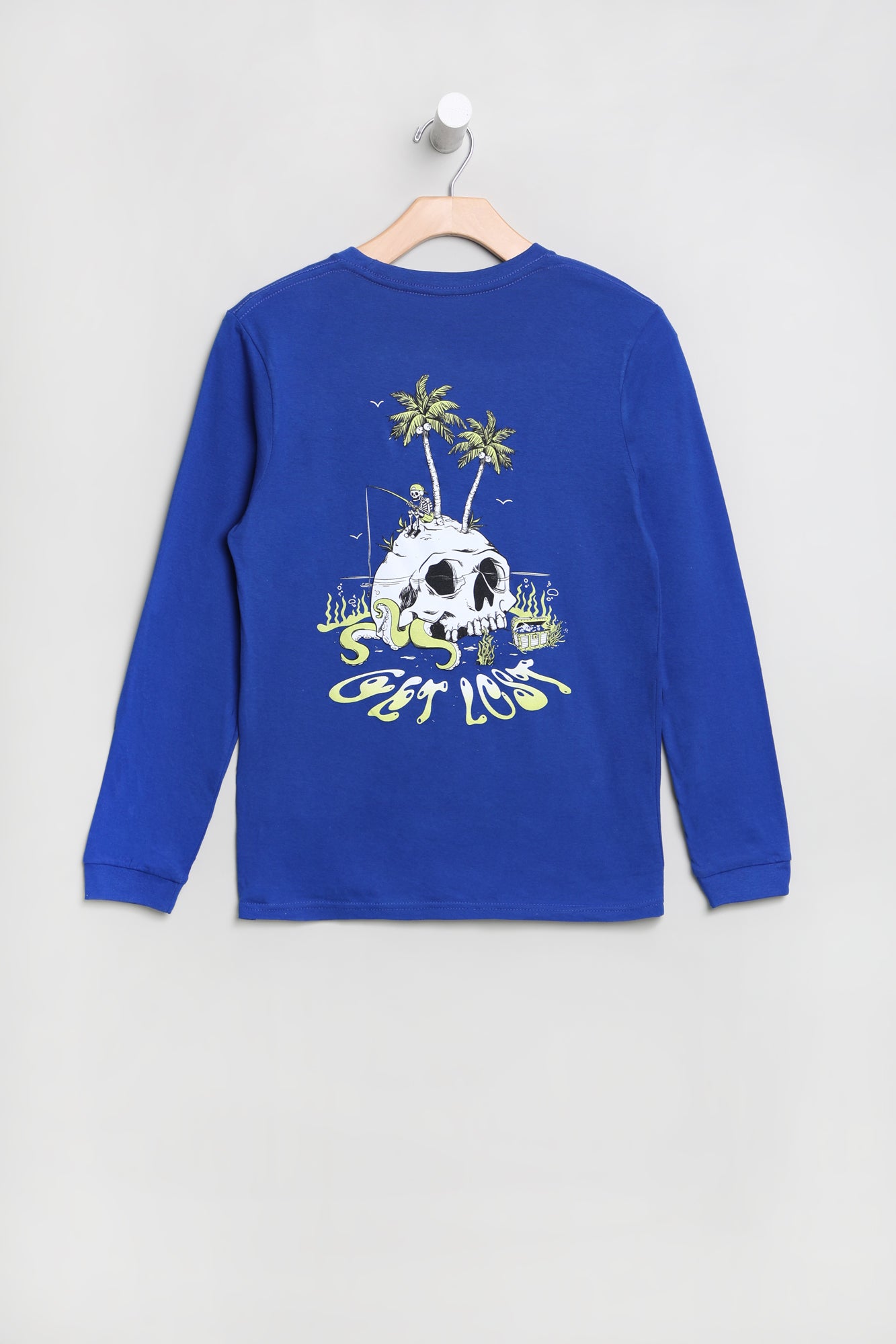 Arsenic Youth Get Lost Long Sleeve Top - Blue /