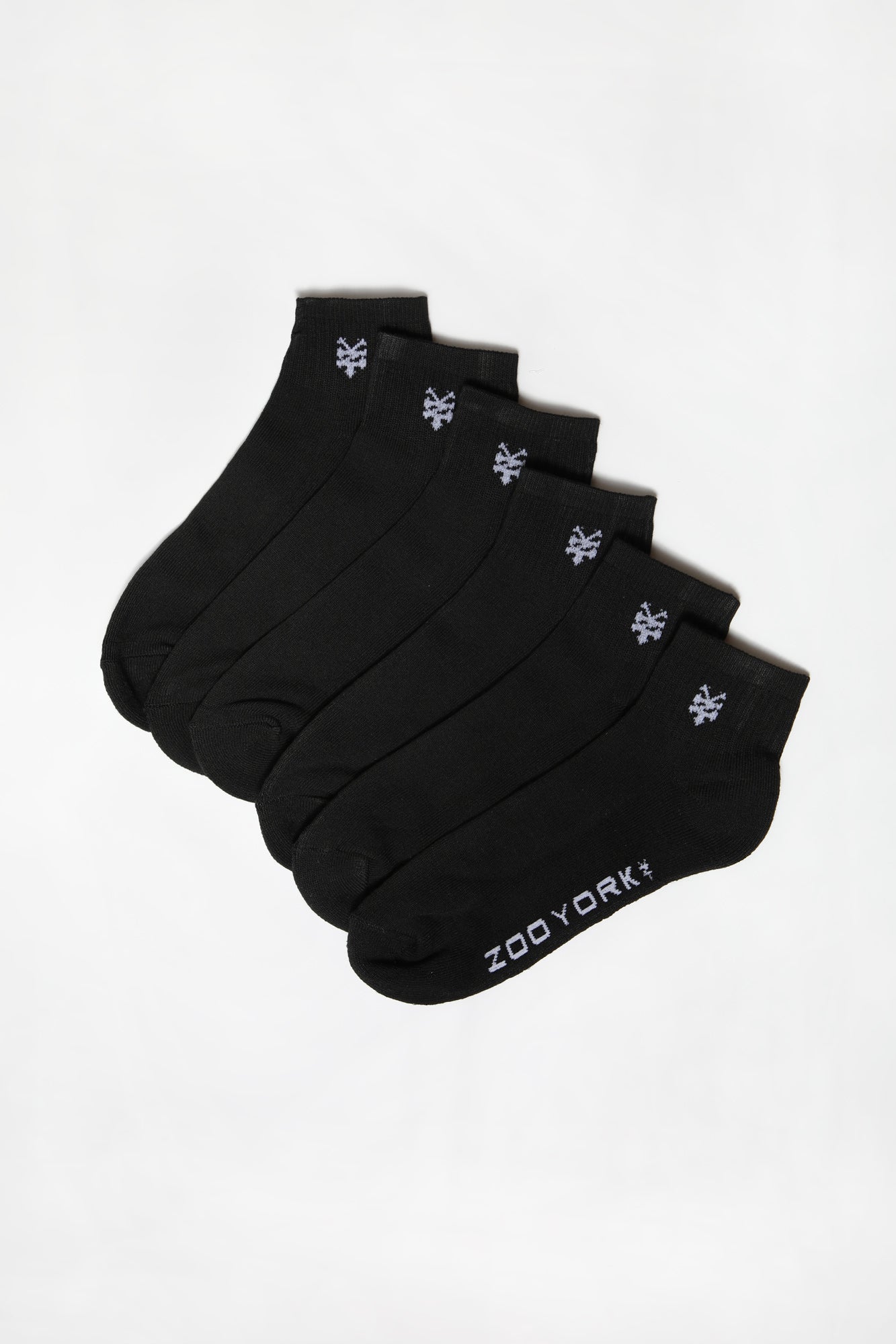 Zoo York Youth 6-Pack Saver Ankle Socks - Black / O/S