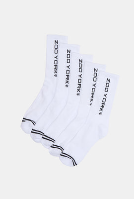 Zoo York Youth 5-Pack Athletic Crew Socks