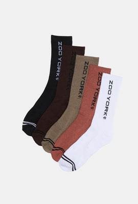 Zoo York Youth 5-Pack Athletic Crew Socks