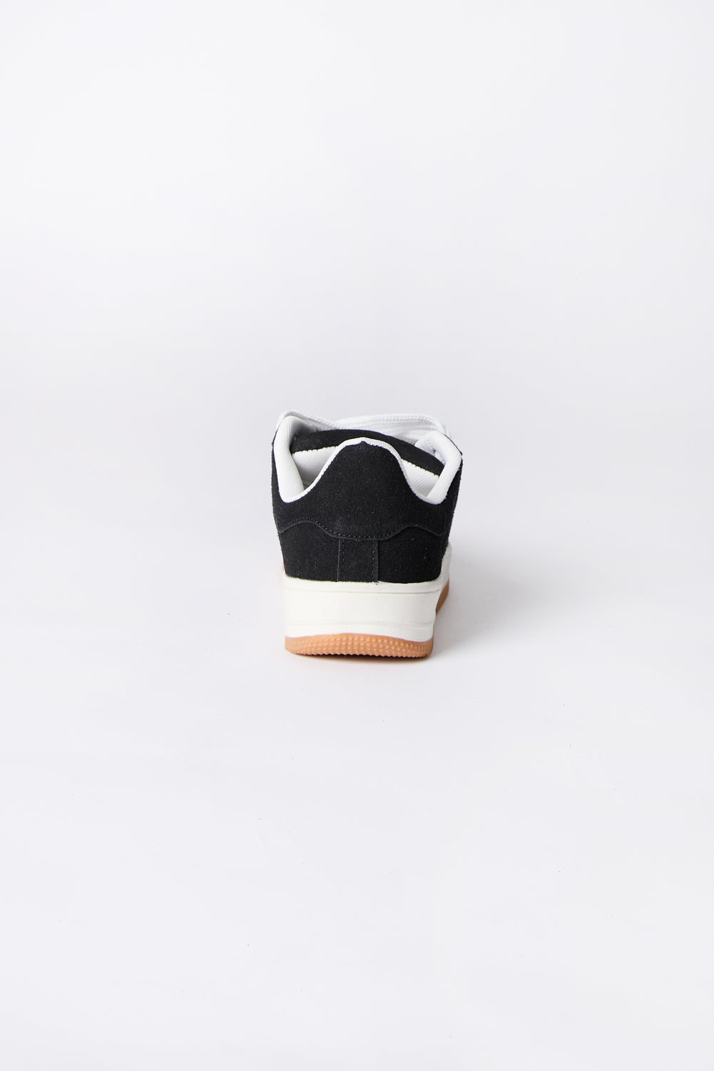 Zoo York Youth Black and White Suede Low Tops Black with White