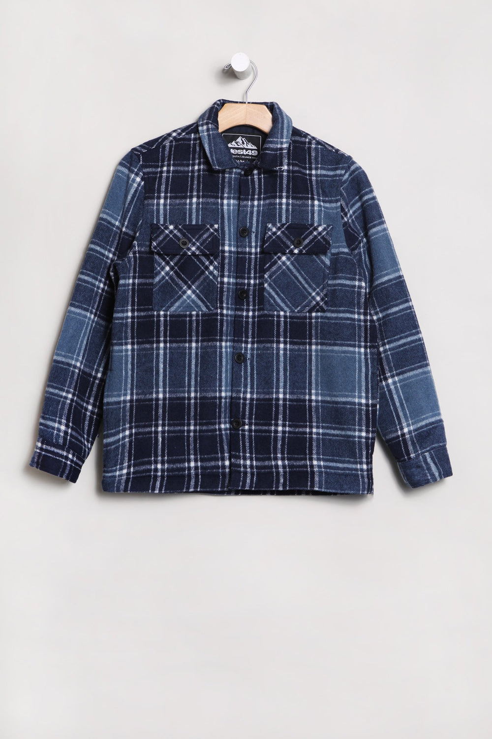Veste-Chemise à Carreaux West49 Junior Bleu