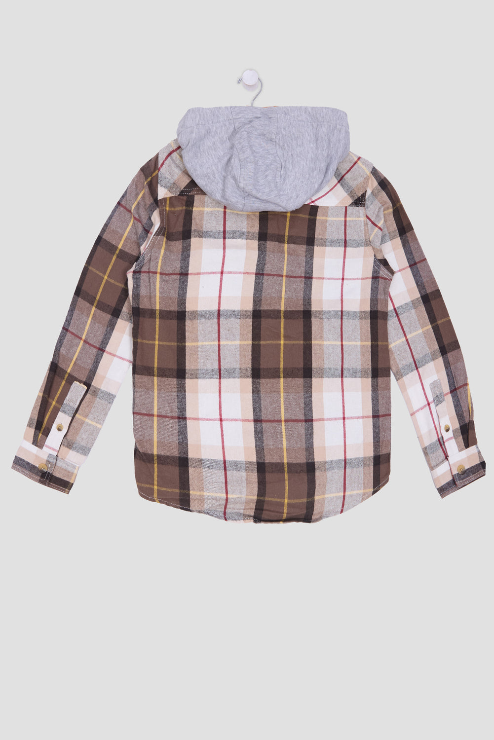 Arsenic Youth Hooded Plaid Button-Up Arsenic Youth Hooded Plaid Button-Up