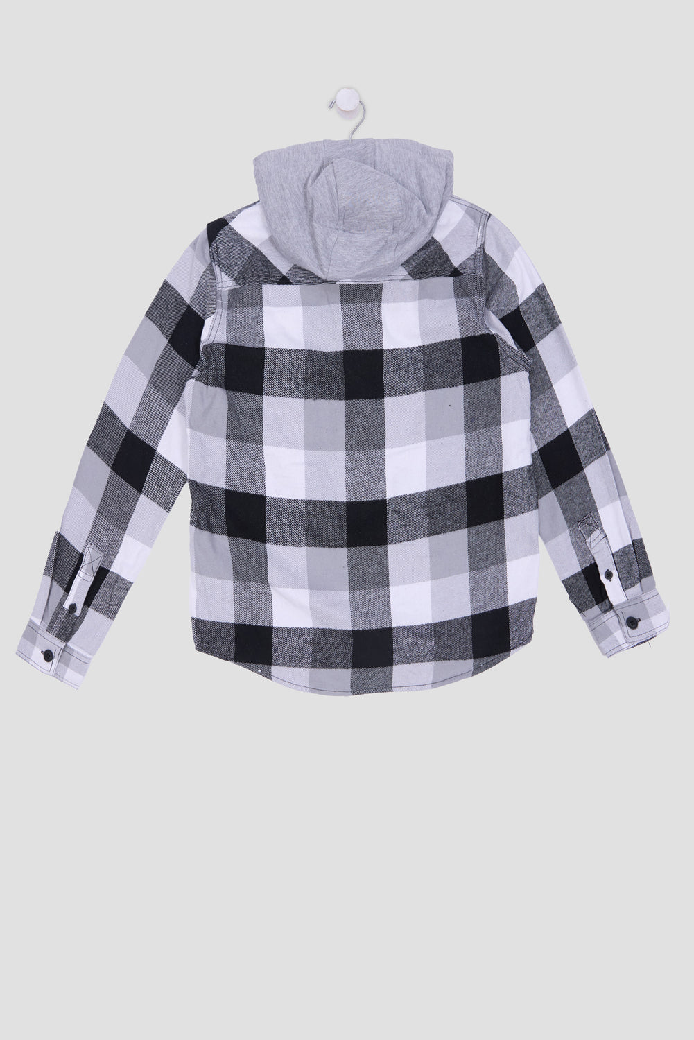 Arsenic Youth Hooded Plaid Button-Up Arsenic Youth Hooded Plaid Button-Up