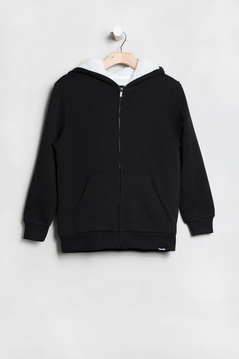 West49 Youth Sherpa Lined Zip-Up Hoodie Black