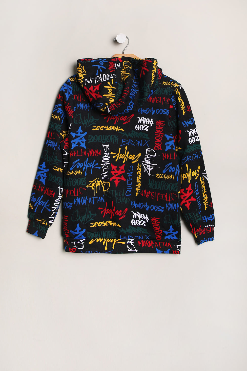 Zoo York Youth Allover Graffiti Print Hoodie Zoo York Youth Allover Graffiti Print Hoodie