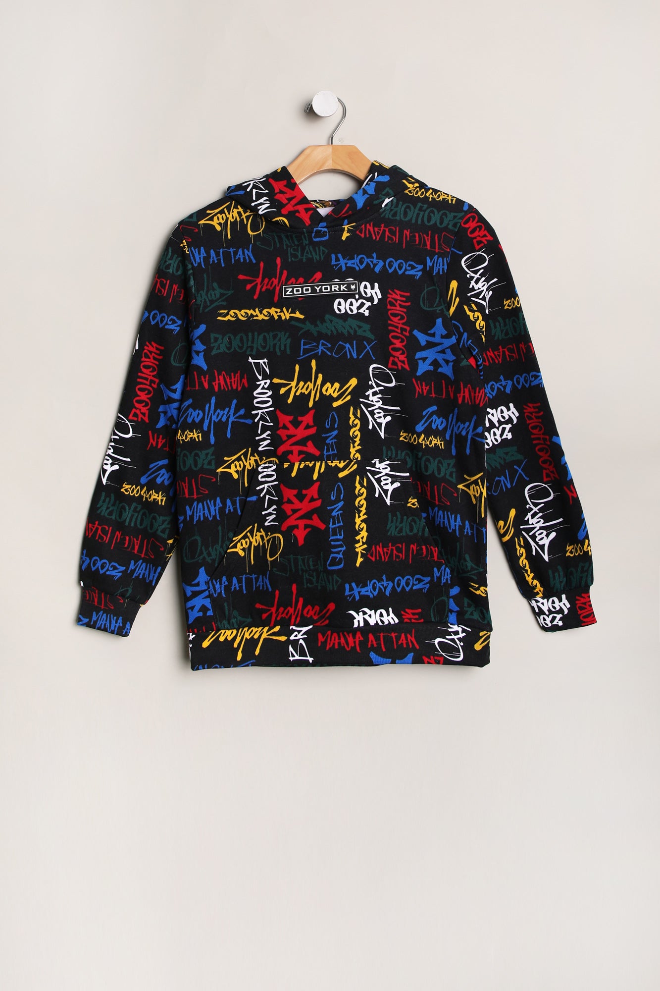 Zoo York Youth Allover Graffiti Print Hoodie - /