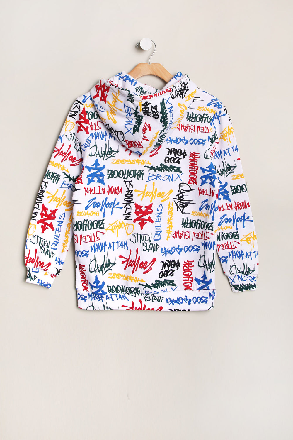 Zoo York Youth Allover Graffiti Print Hoodie Zoo York Youth Allover Graffiti Print Hoodie