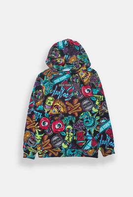 Zoo York Youth Allover Graffiti Print Hoodie
