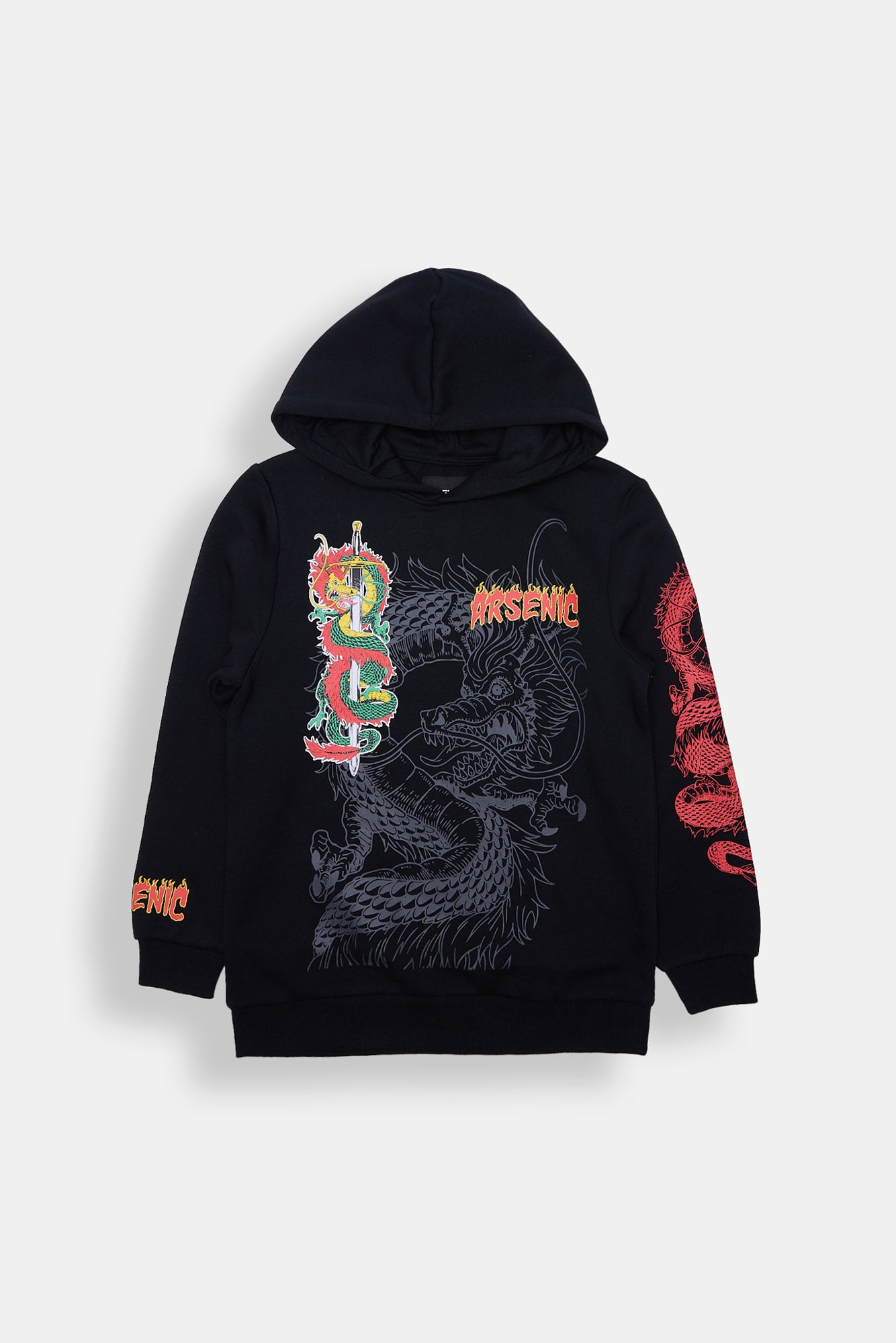Arsenic Youth Dragon Graphic Hoodie - /