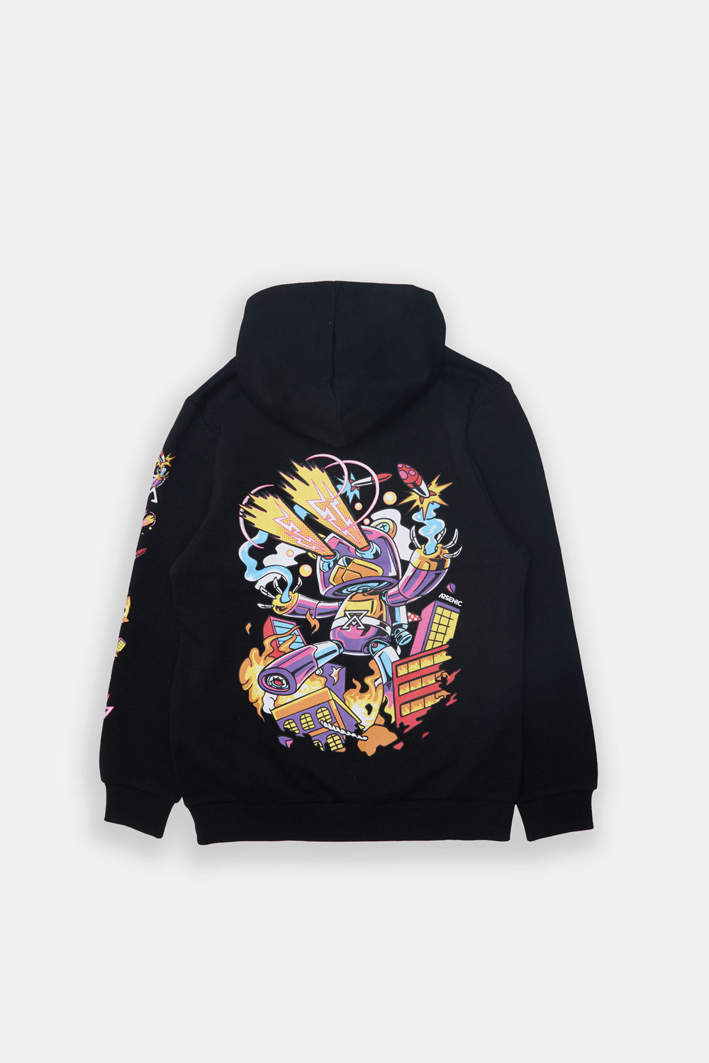 Arsenic Youth Robo Bear Graphic Hoodie Arsenic Youth Robo Bear Graphic Hoodie