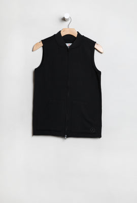 Amnesia Youth Zip-Up Fleece Vest