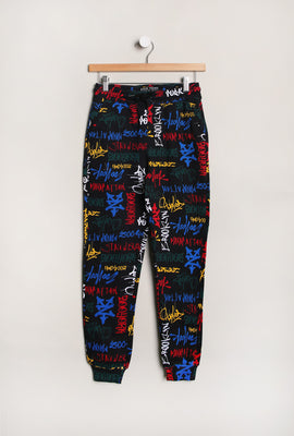 Zoo York Youth Allover Graffiti Print Jogger