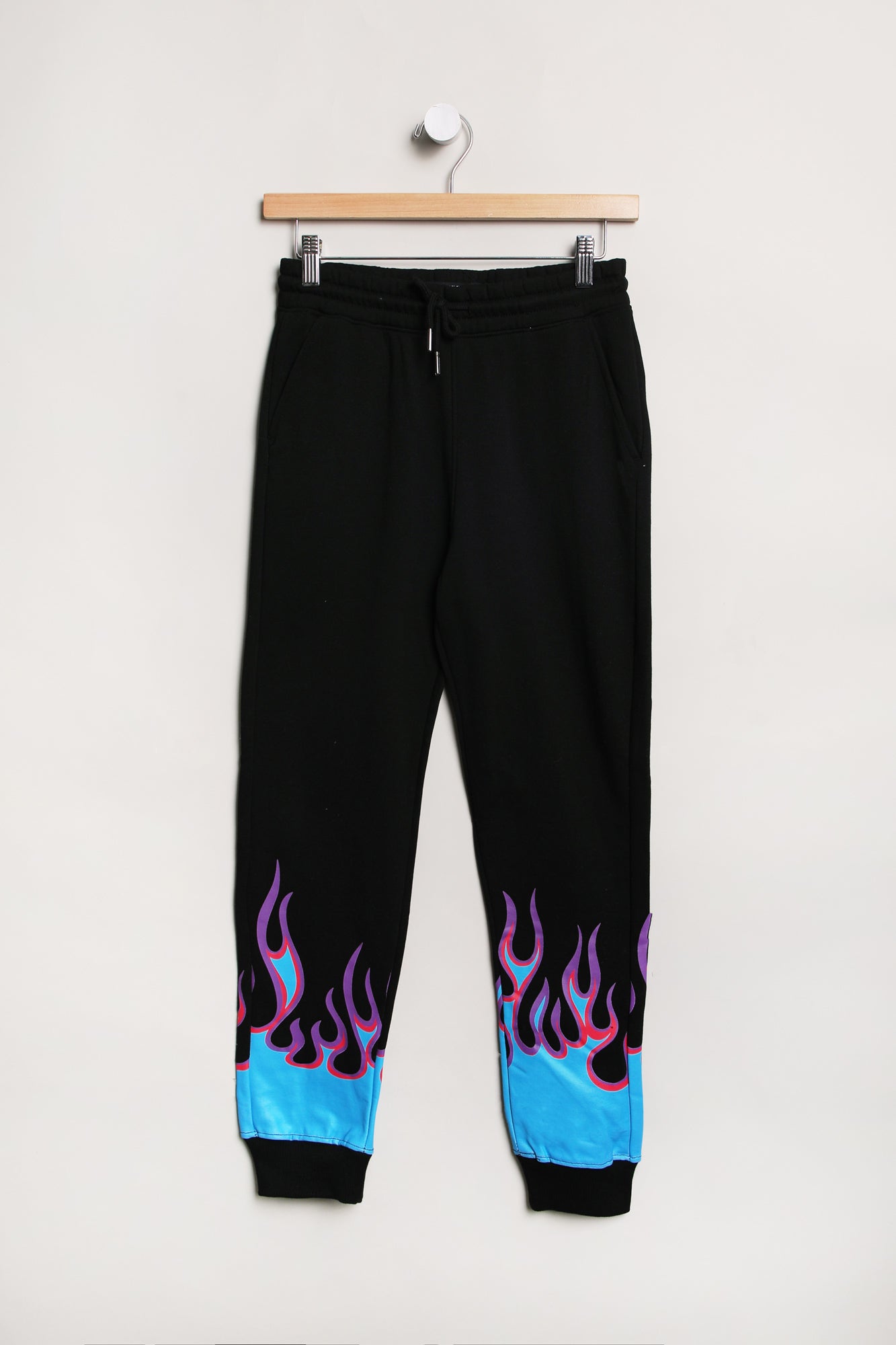 Arsenic Youth Flame Print Fleece Jogger - /