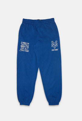 Jogger en molleton imprimé logo Zoo York junior