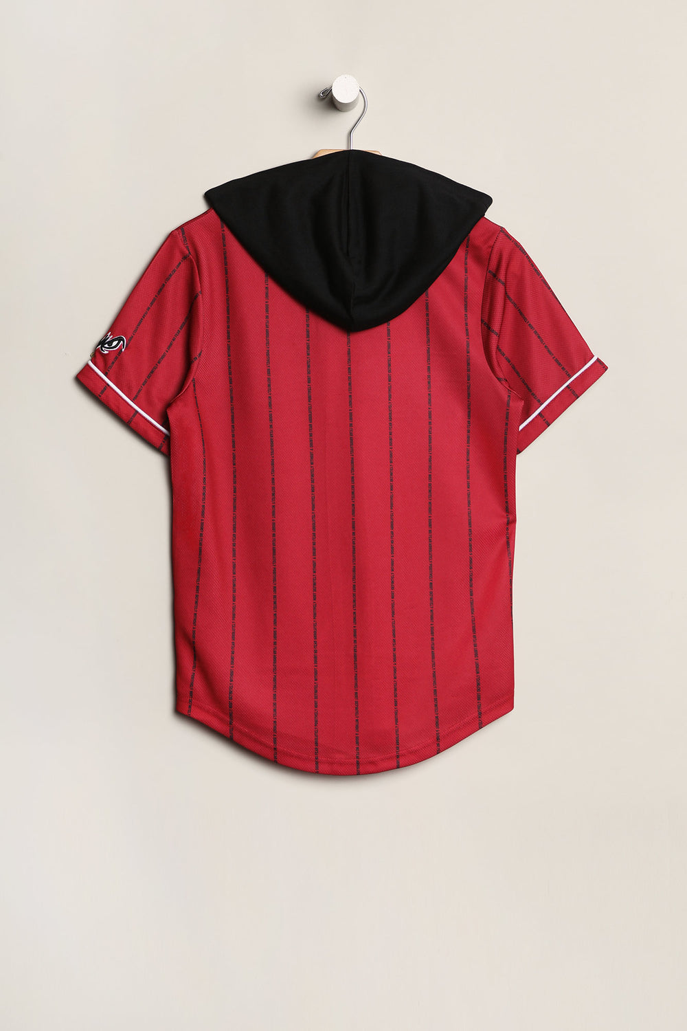No Fear Baseball Jersey Shirt Size YOUTH Large Red #23