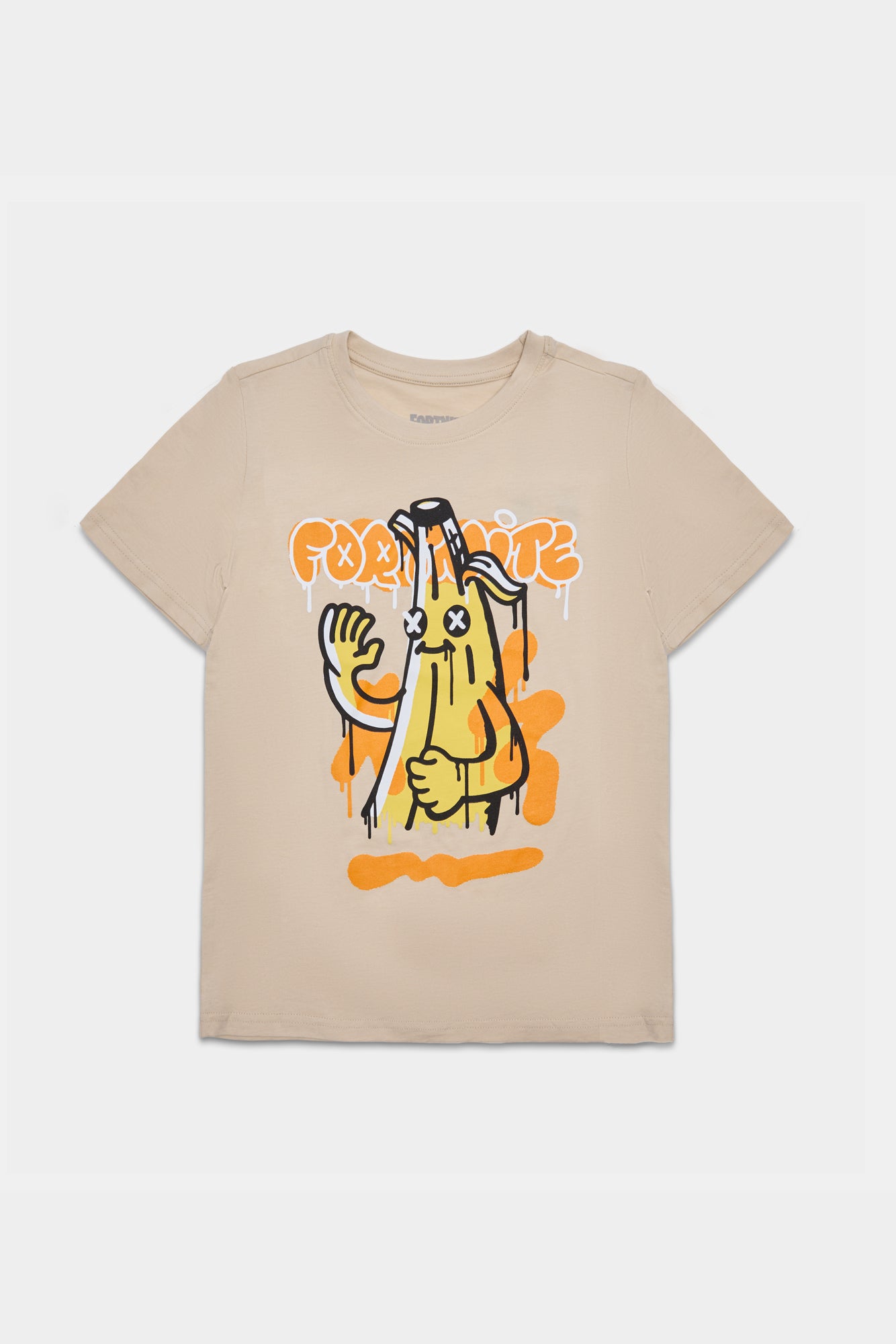 Youth Fortnite Graphic T-Shirt - Tan /