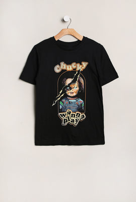 Youth Chucky Wanna Play Graphic T-Shirt